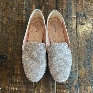 Birdies Pink Glitter Loafers
